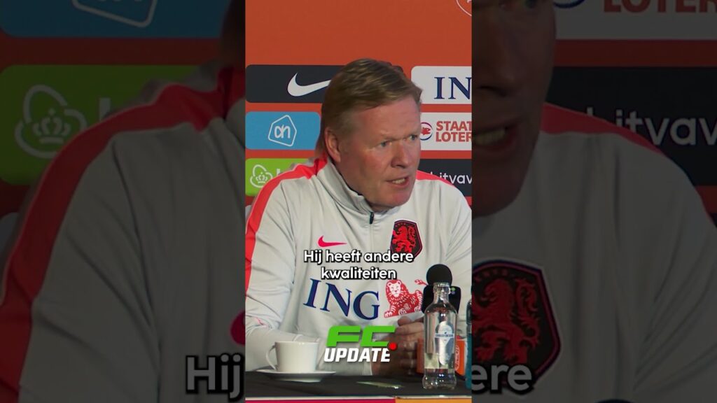 Ronald Koeman legt aan buitenlandse journalist uit waarom Wout Weghorst bij de Oranje-selectie zit