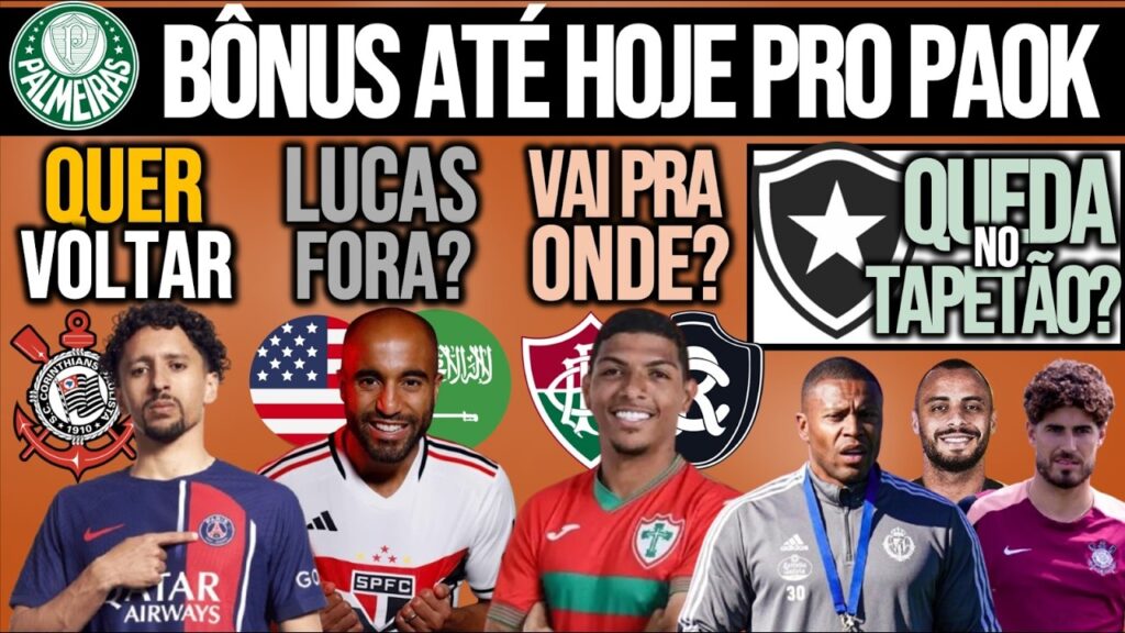 MARQUINHOS QUER TIMÃO| LUCAS MOURA FORA? BÔNUS POR ABEL| BOTA REBAIXADO? MACEIÓ NO RJ? ZÊRO, GRÊMIO+ MARQUINHOS QUER TIMÃO| LUCAS MOURA FORA? BÔNUS POR ABEL| BOTA REBAIXADO? MACEIÓ NO RJ? ZÊRO, GRÊMIO+