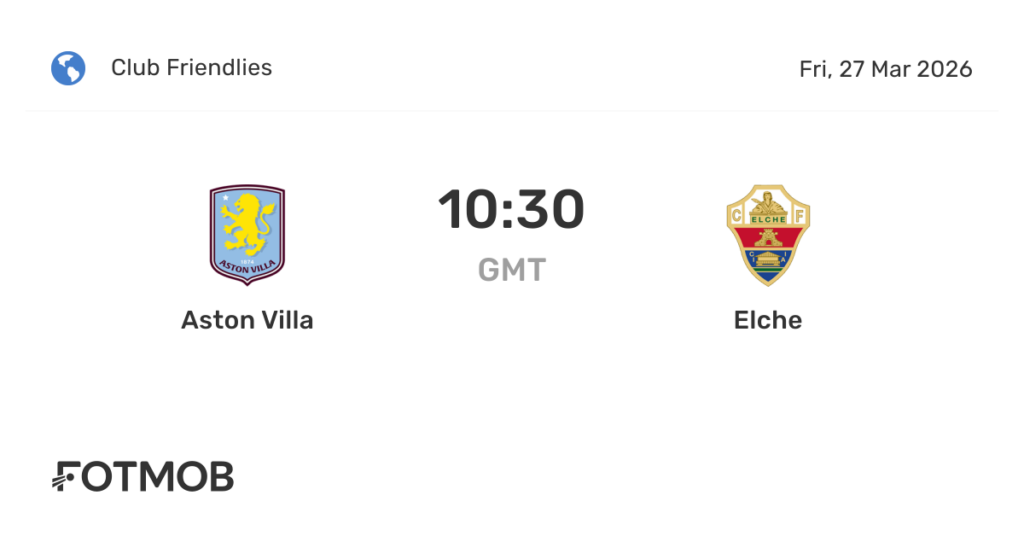 Aston Villa vs Elche - live score, predicted lineups and H2H stats