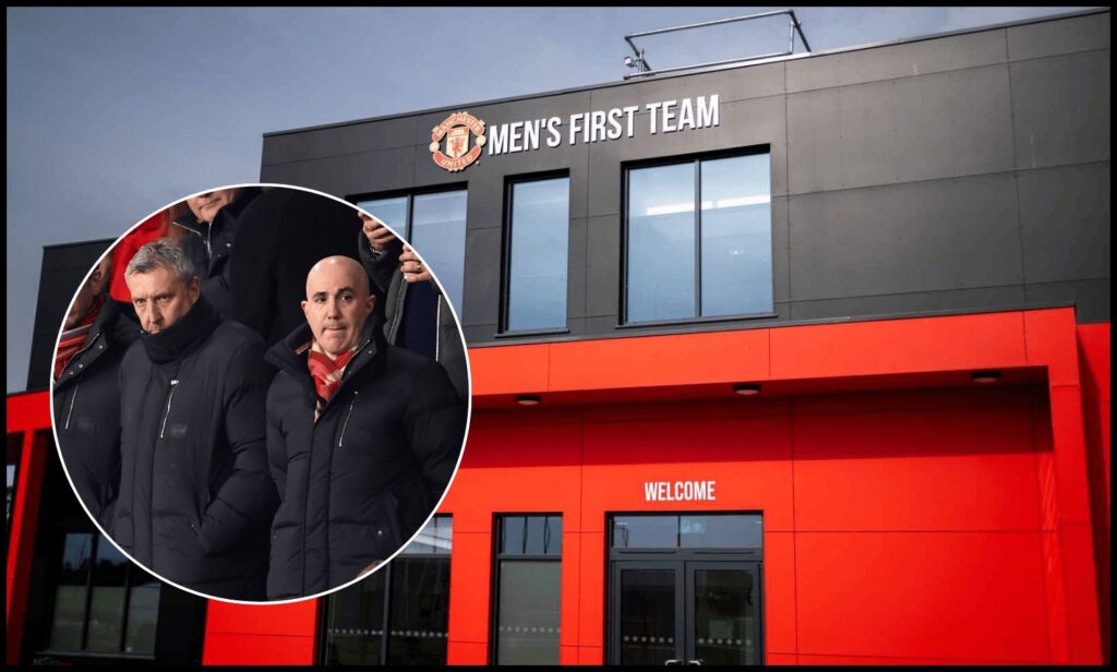 A general view outside Man United men’s training complex.