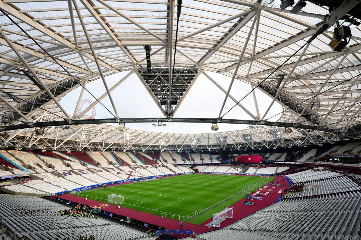 A general view inside West Ham's London Stadium