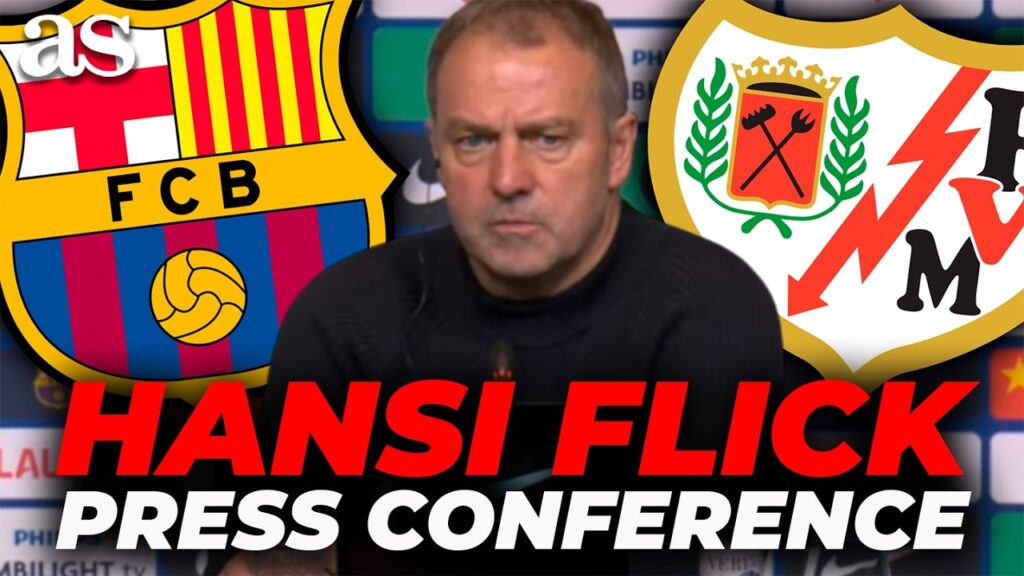 HANSI FLICK full PRESS CONFERENCE conference AHEAD of FC BARCELONA vs. RAYO VALLECANO