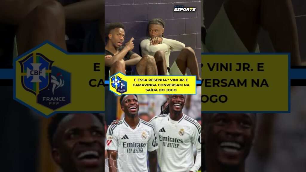 Vinícius Júnior e Eduardo Camavinga foram flagrados conversando na saída do jogo!