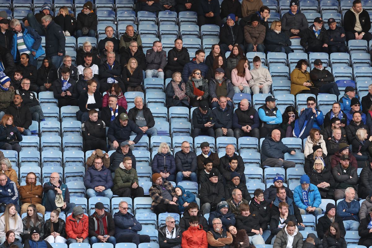 Leicester City fans during the 3-1 defeat to QPR at the King Power Stadium