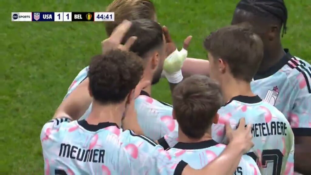 Zeno Debast Fires An Absolute Stunning Rocket Shot To Help Belgium Equalize At 45'