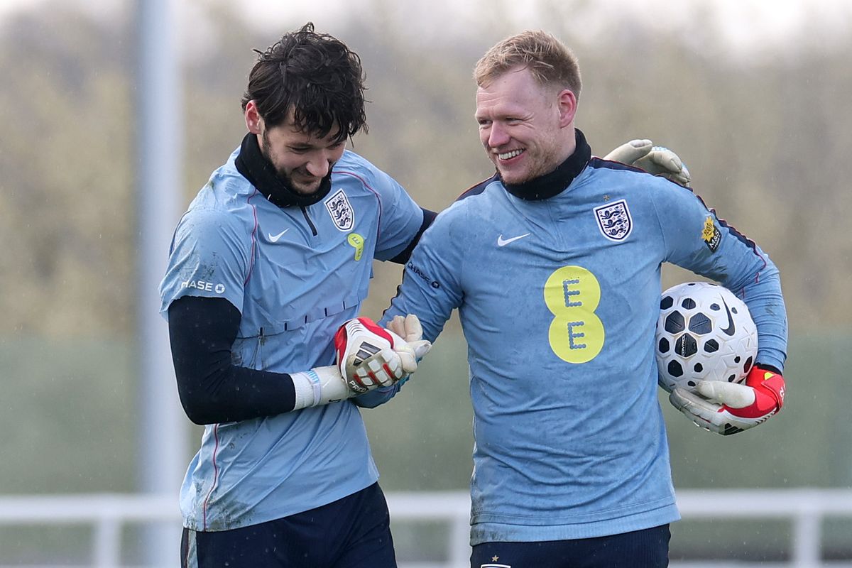 James Trafford and Aaron Ramsdale of England
