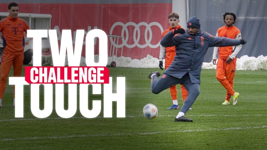 Coach Kompany puts on a show! 😳😮‍💨 | Two Touch Shootout Challenge #1 🎯
