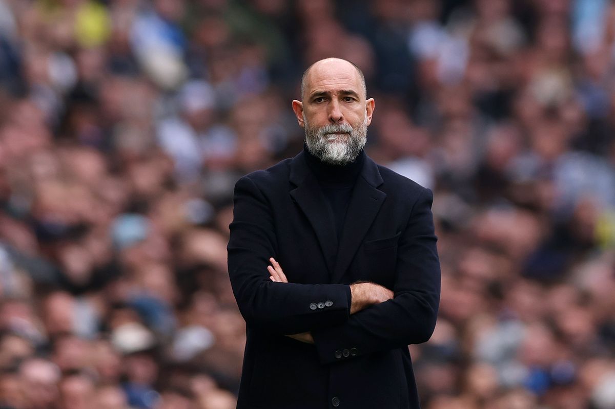 LONDON, ENGLAND - MARCH 22: Igor Tudor, Interim Manager of Tottenham Hotspur, looks on during the Premier League match between Tottenham Hotspur and Nottingham Forest at Tottenham Hotspur Stadium on March 22, 2026 in London, England. (Photo by Alex Pantling/Getty Images)