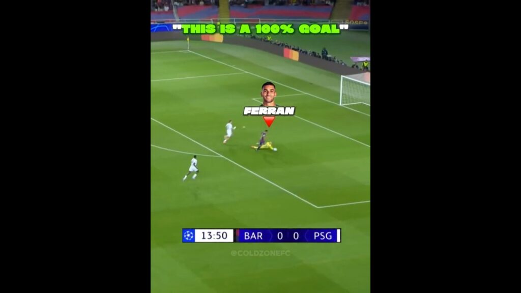 Ferran Torres missed this… 😳