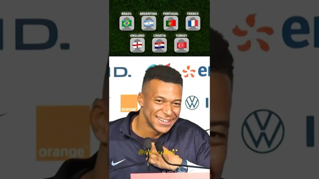 Kylian Mbappe picked his favourite players from national teams 😱🔥 #efootball2023 #efootball2024