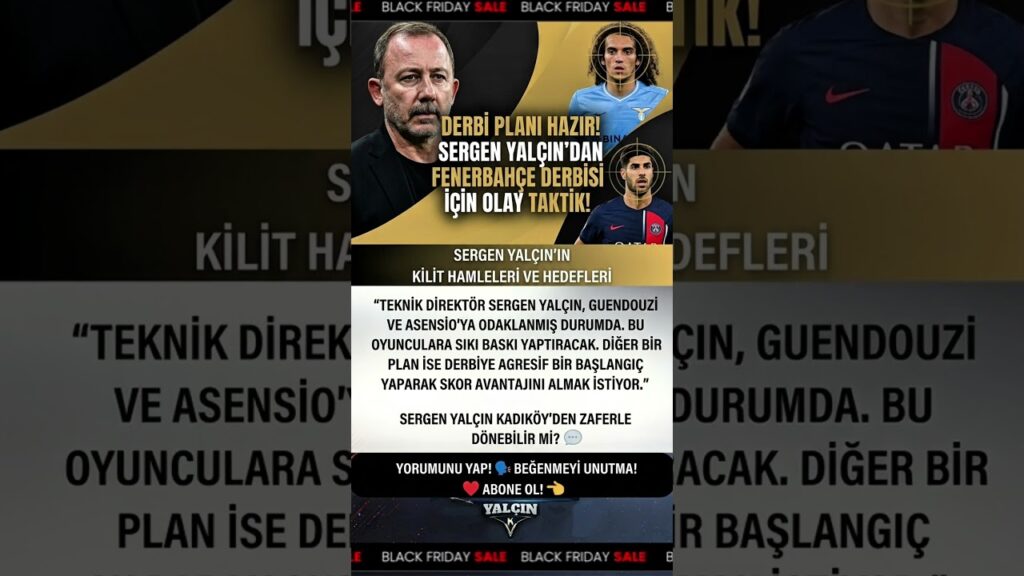 Sergen Yalçın’dan Kadıköy Planı! 😱 Matteo Guendouzi & Marco Asensio Kilit İsimler ⚡