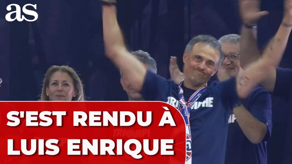 GRAND HOMMAGE du Parc des Princes à LUIS ENRIQUE en tant que CHAMPION DE LA LIGUE DES CHAMPIONS