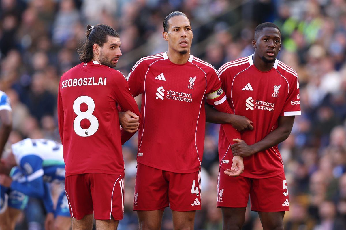 Virgil van Dijk and Ibrahima Konate