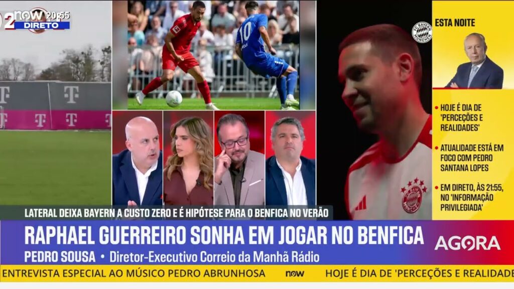 Raphael Guerreiro e o Benfica: debate sobre perfil, investimento no salário e posição em campo