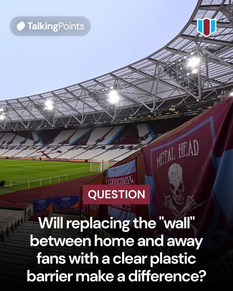 A graphic asking West Ham fans if: Will replacing the 