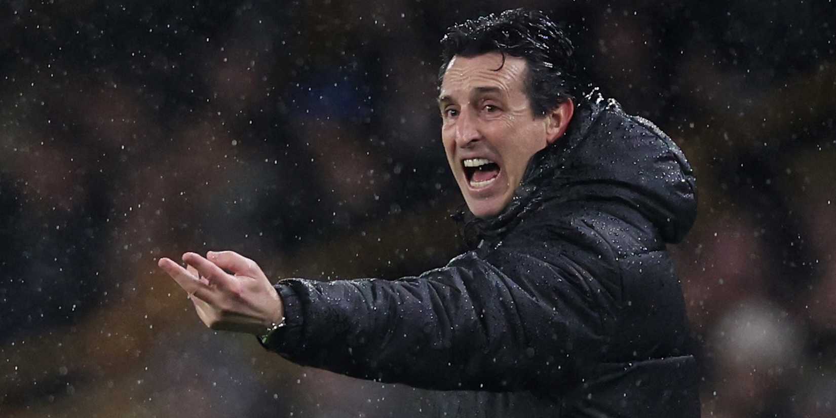 Aston Villa manager Unai Emery during the match -3