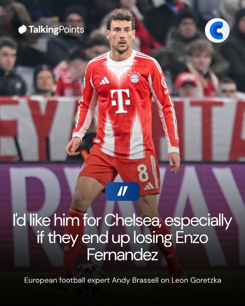 Leon Goretzka of FC Bayern Muenchen controls the Ball