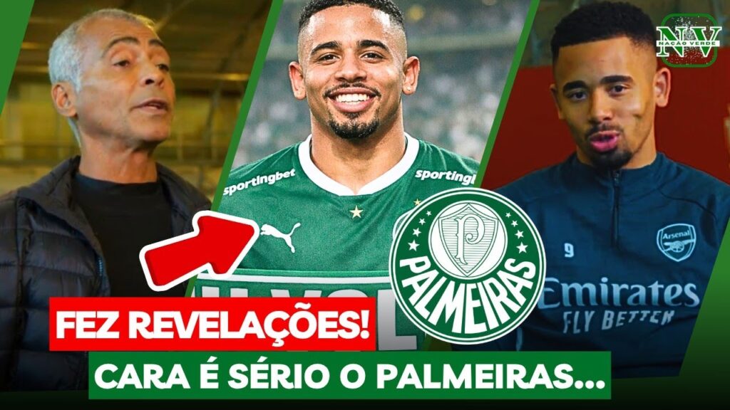 😱 Gabriel Jesus REVELA TUDO para Romário sobre o Palmeiras!