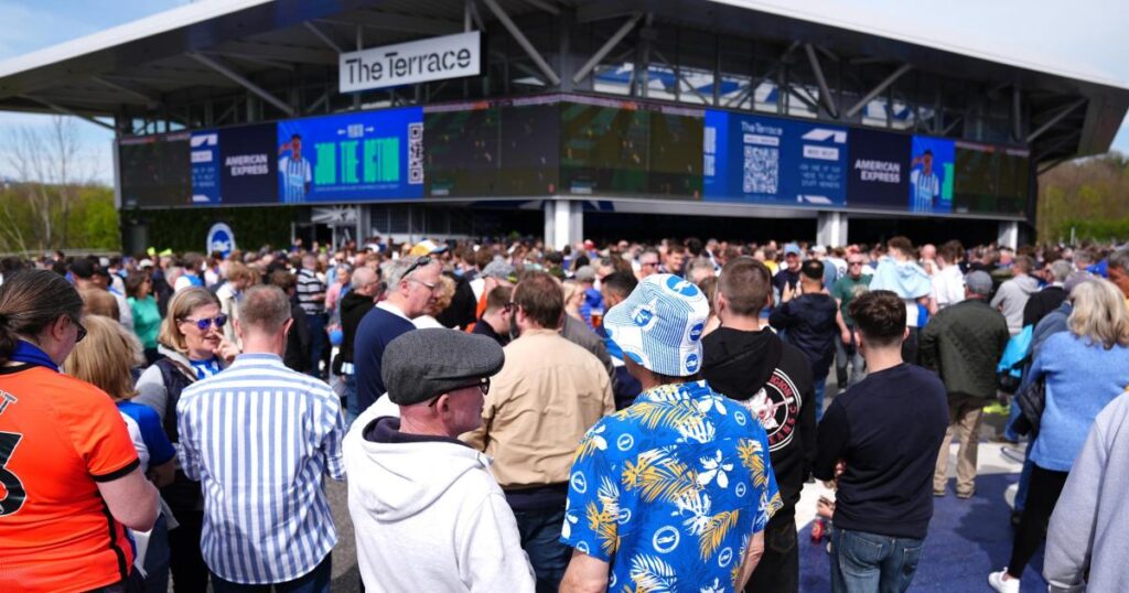 Brighton will expand The Terrace at The Amex on matchdays