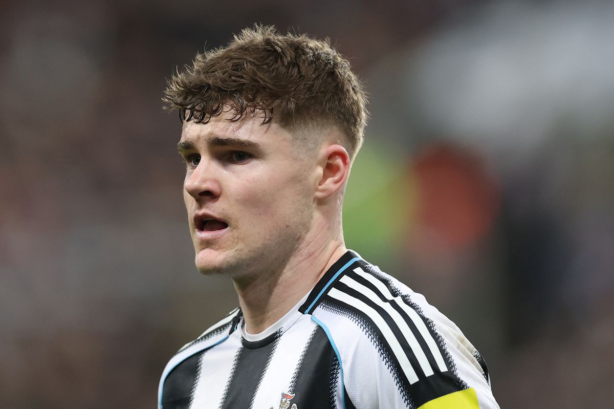 Alex Murphy in action for Newcastle against Qarabag