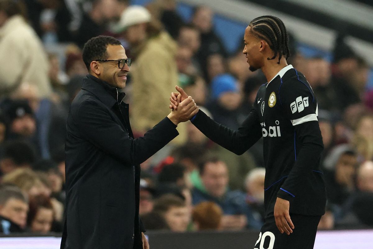 Liam Rosenior and Joao Pedro