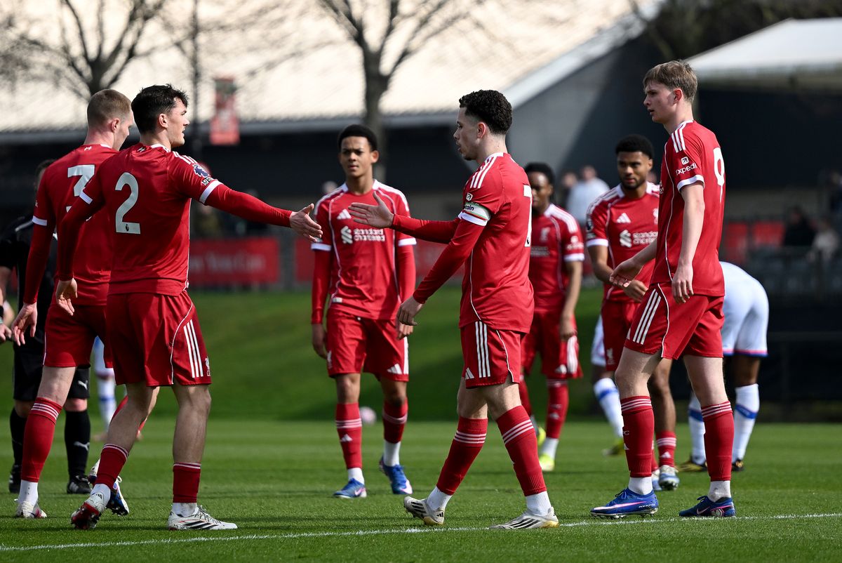 Kieran Morrison celebrates scoring for Liverpool