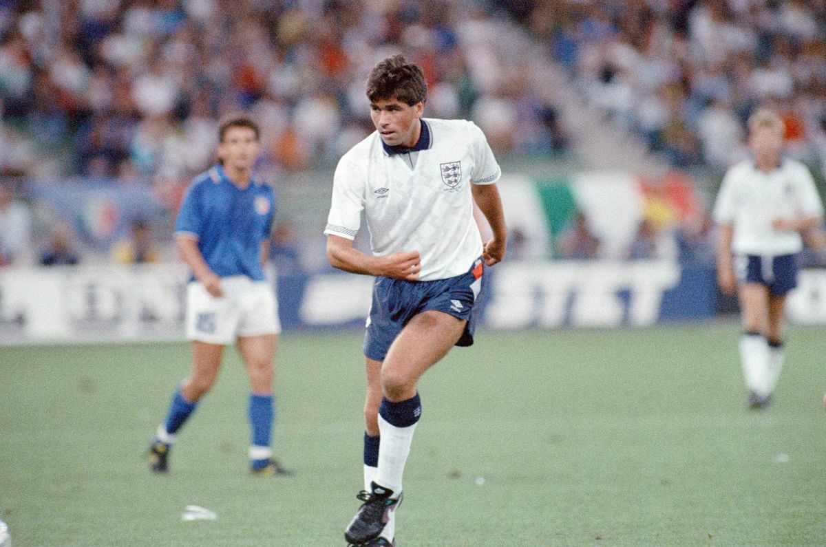 Neil Webb playing for England