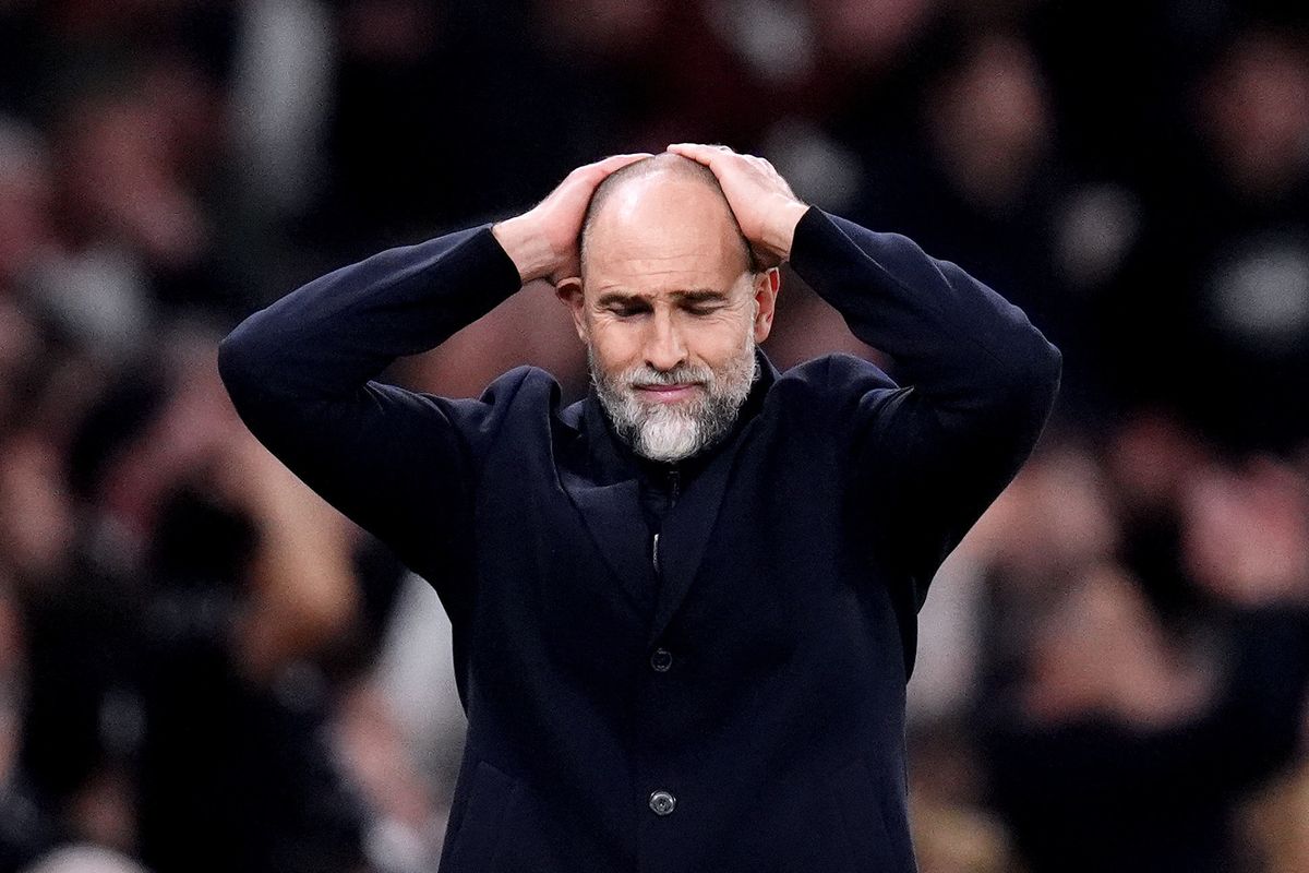 Igor Tudor, who's position as Tottenham boss is under intense pressure after another awful night for the Croatian in the Champions League