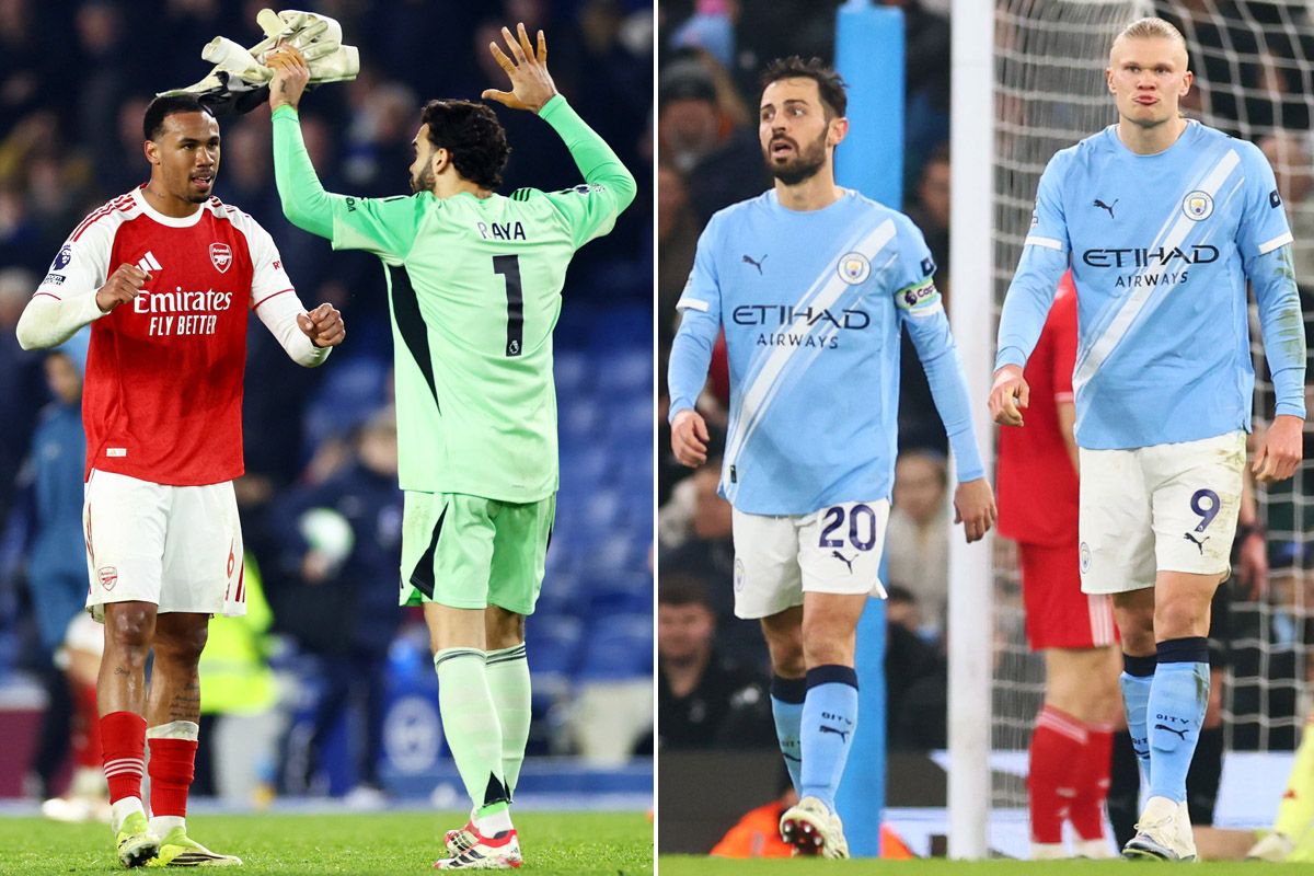 Arsenal and Manchester City's battle for the Premier League title took a major twist on Wednesday evening