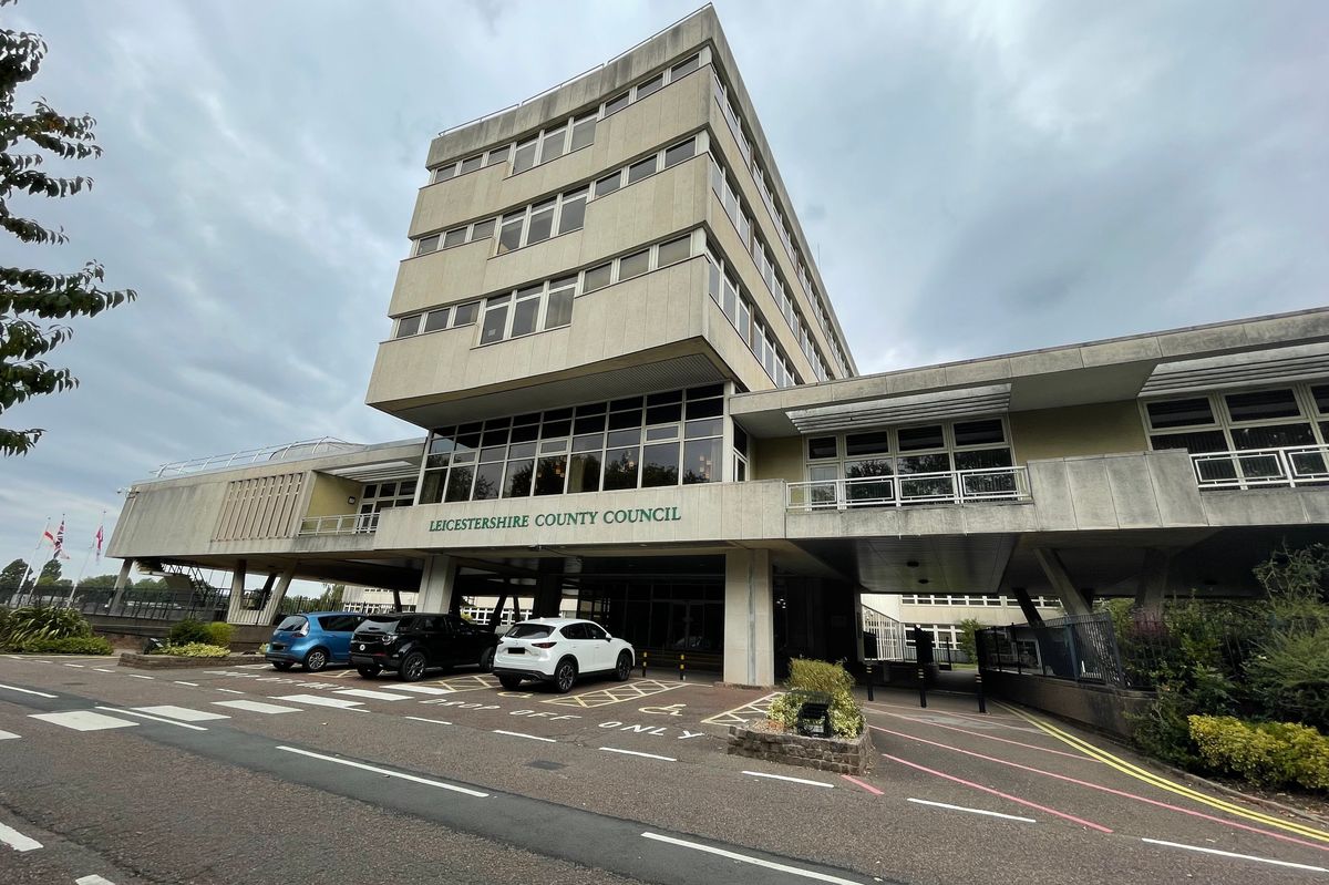 County Hall, the Leicestershire County Council headquarters, in Glenfield