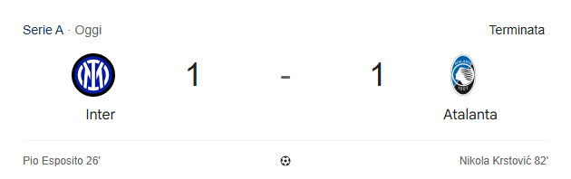 Chi l'avrebbe mai detto che la Dea si sarebbe portata via un punto da San Siro?