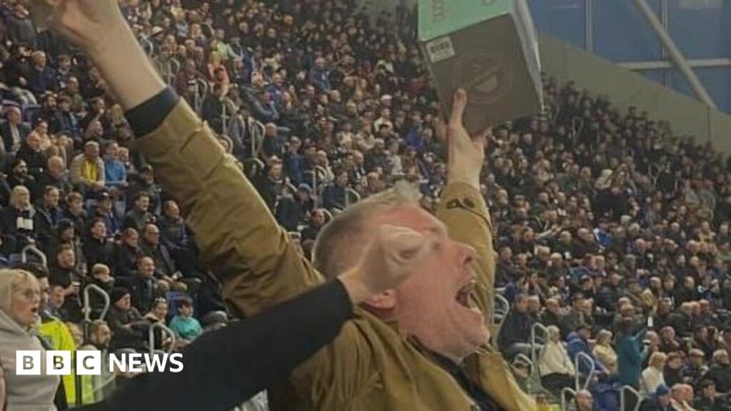 Everton fan's toaster and crumpets celebration goes viral