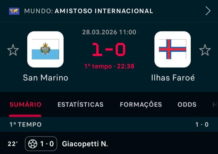 "Ah porque o Vini Jr-" "Ah porque o Neymar-" Silêncio, plebeus. San Marino está vencendo um jogo.