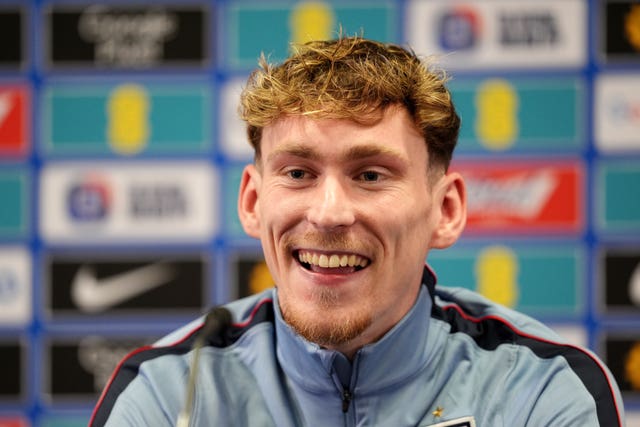 James Garner speaking at a press conference