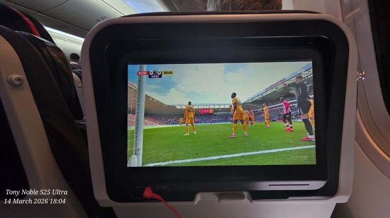 Watching Brighton beat Sunderland from 38,000 feet above Black Sea Watching Brighton beat Sunderland from 38,000 feet above Black Sea