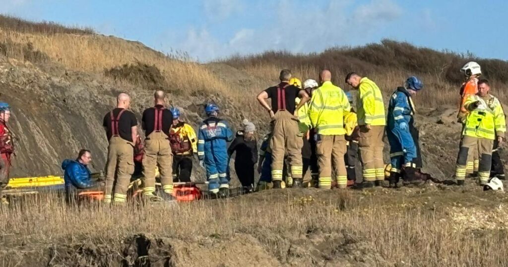 New Milton: Person stuck in mud at Naish Beach rescued