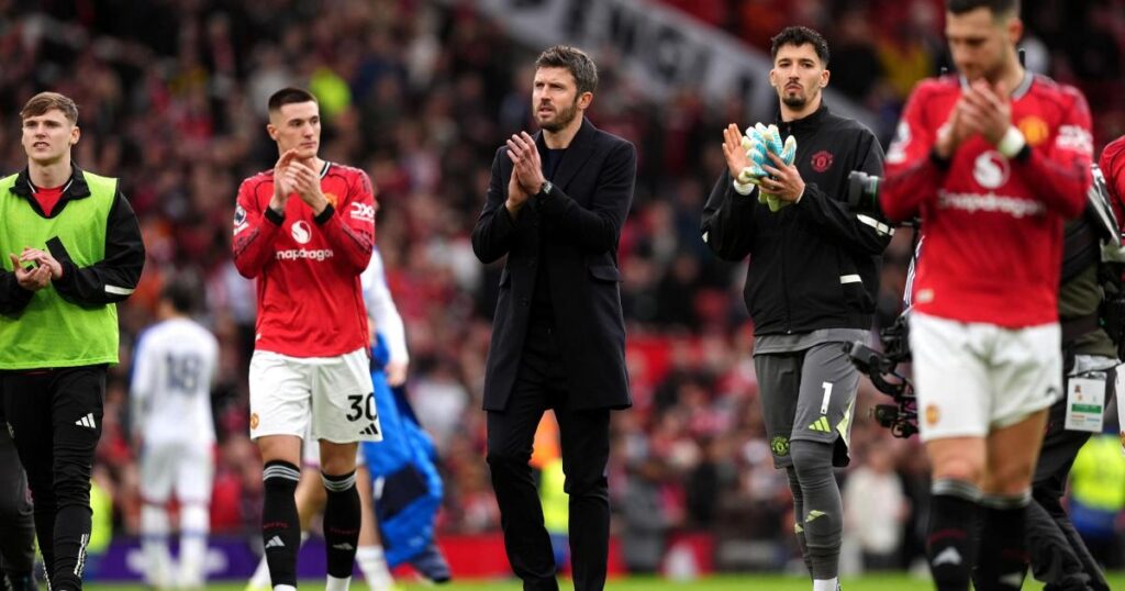 ‘Realistic’ Michael Carrick has his say on potential Manchester United title bid