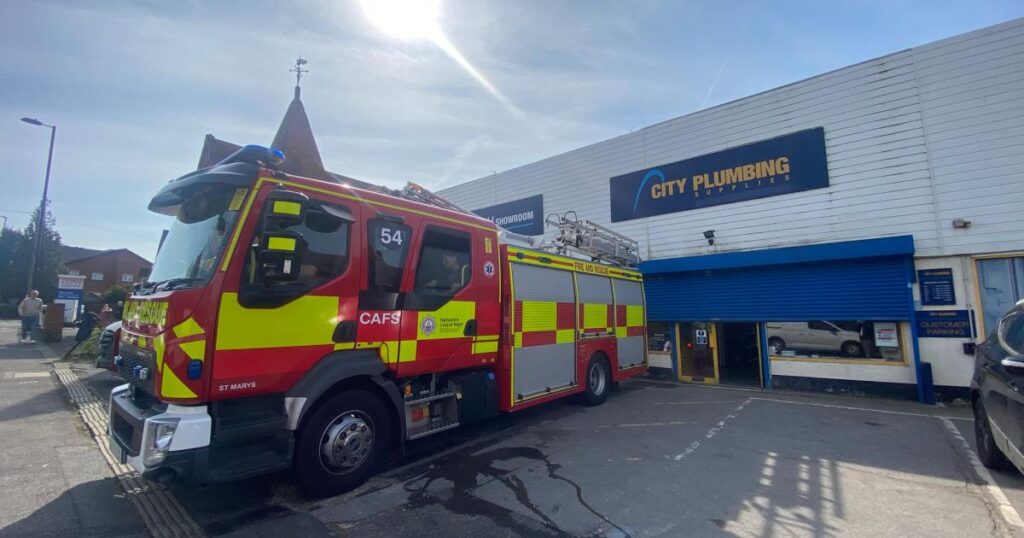 Firefighters called to warehouse blaze in Southampton