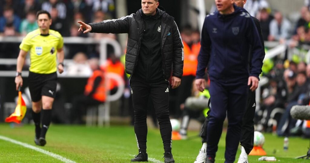 Eddie Howe reacts to Newcastle United derby defeat to Sunderland