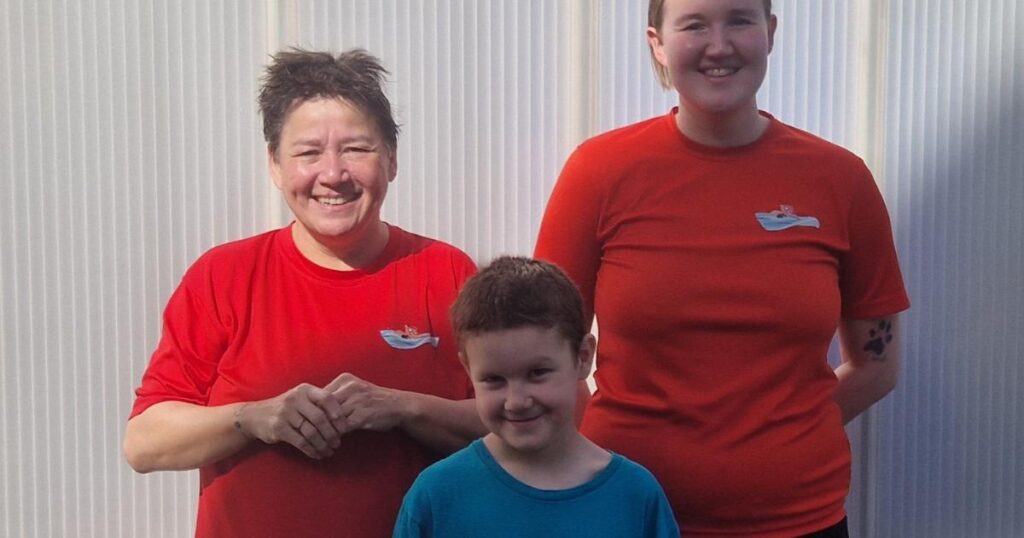 Boy with partially collapsed lung's swim for charity