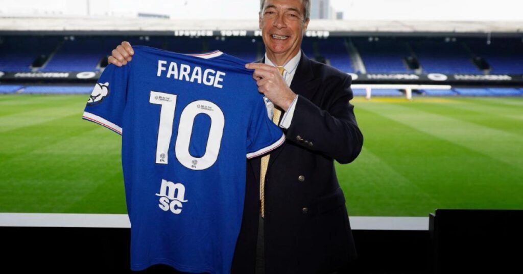 Ipswich Town 'did not invite Nigel Farage to club for photo opp'