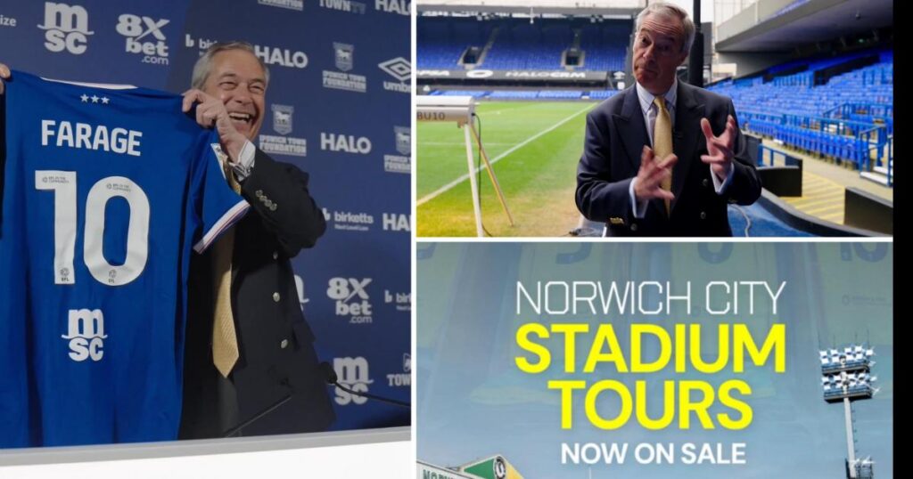 Sources claim Ipswich INVITED Nigel Farage to Portman Road Sources claim Ipswich INVITED Nigel Farage to Portman Road