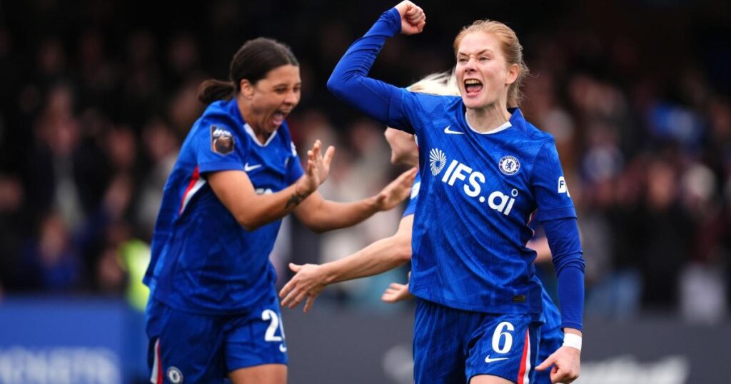 Chelsea edge seven-goal thriller against Aston Villa to reclaim second place