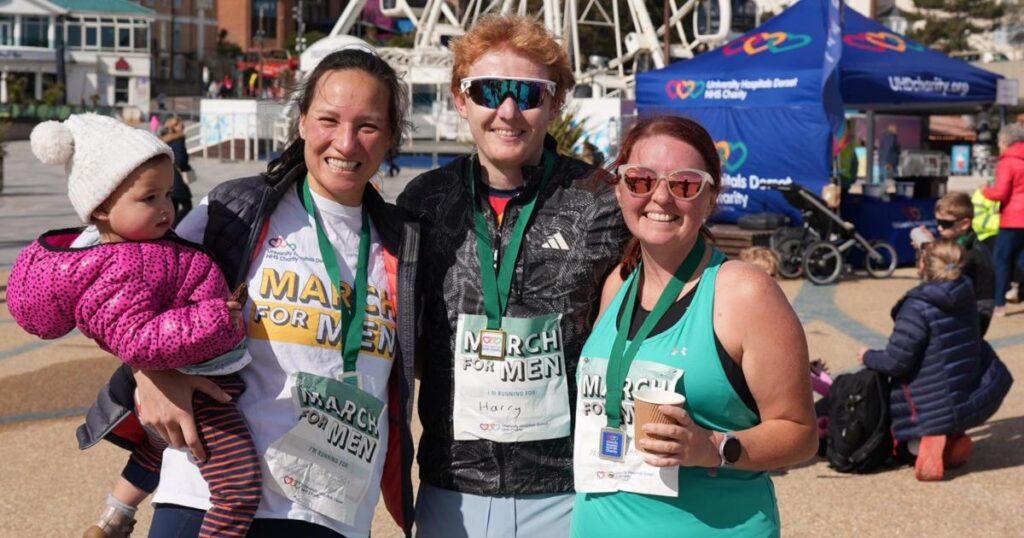 Crowds turnout for University Hospitals Dorset March for Men event