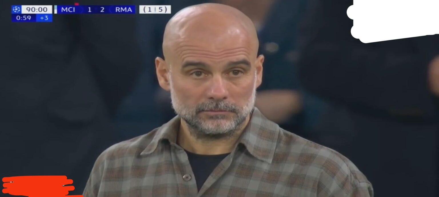 Guardiola’s face says it all... he was genuinely on the verge of tears in his own stadium!