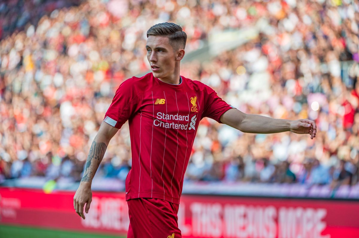 Harry Wilson of Liverpool FC looks on during the Pre-Season Friendly match between Liverpool FC and Olympique Lyonnais at Stade de Geneve on July 31, 2019 in Geneva, Switzerland.