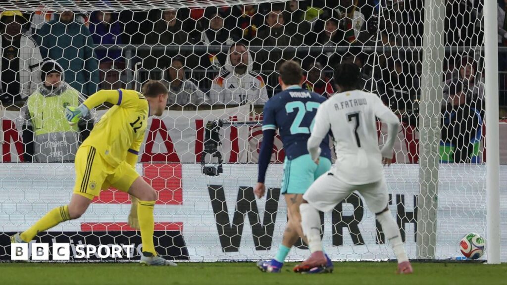 Abdul Fatawu: Leicester forward scores for Ghana in defeat by Germany