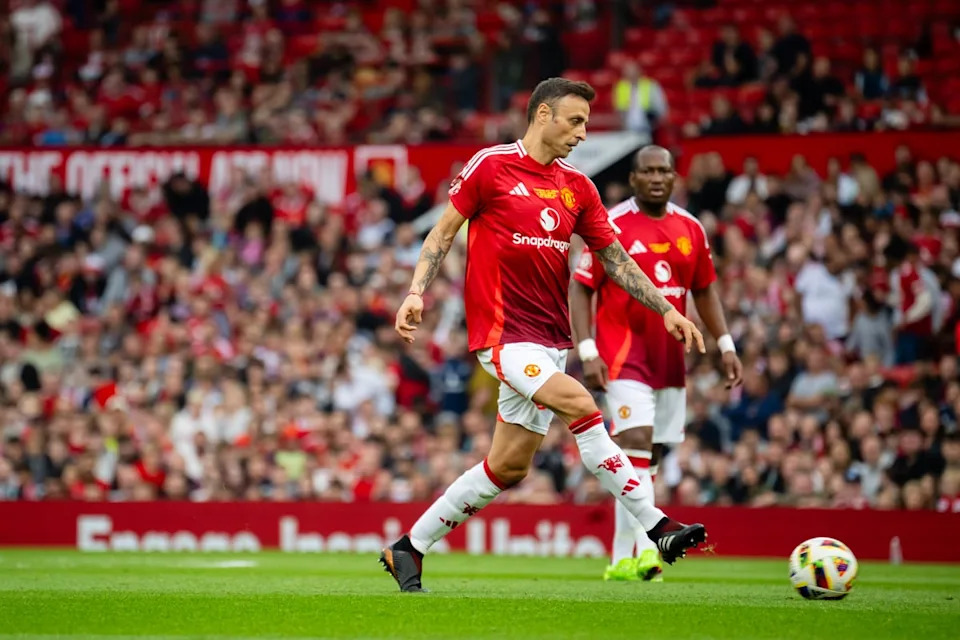 Dimitar Berbatov is set to roll back the years for Manchester United Legends once again (Manchester United via Getty Imag)