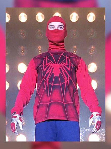 Rangers fans looking like Spideys first costume