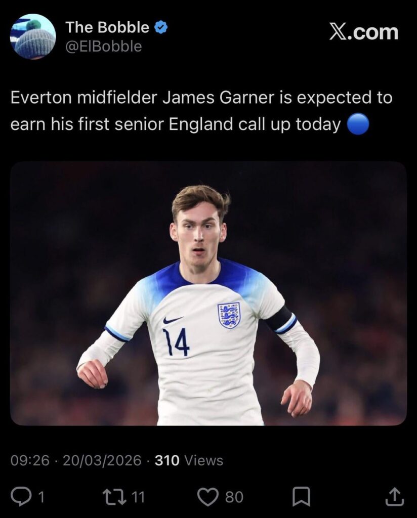 Garner England call up